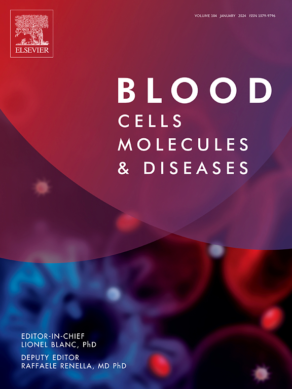 Go to journal home page - Blood Cells, Molecules, and Diseases